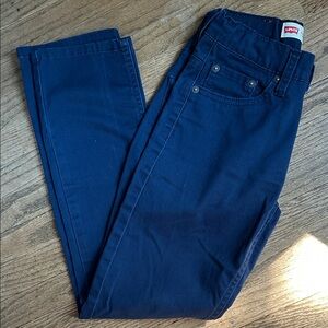 Levi's kids Dark Blue 502 regular taper cotton pants Size 10